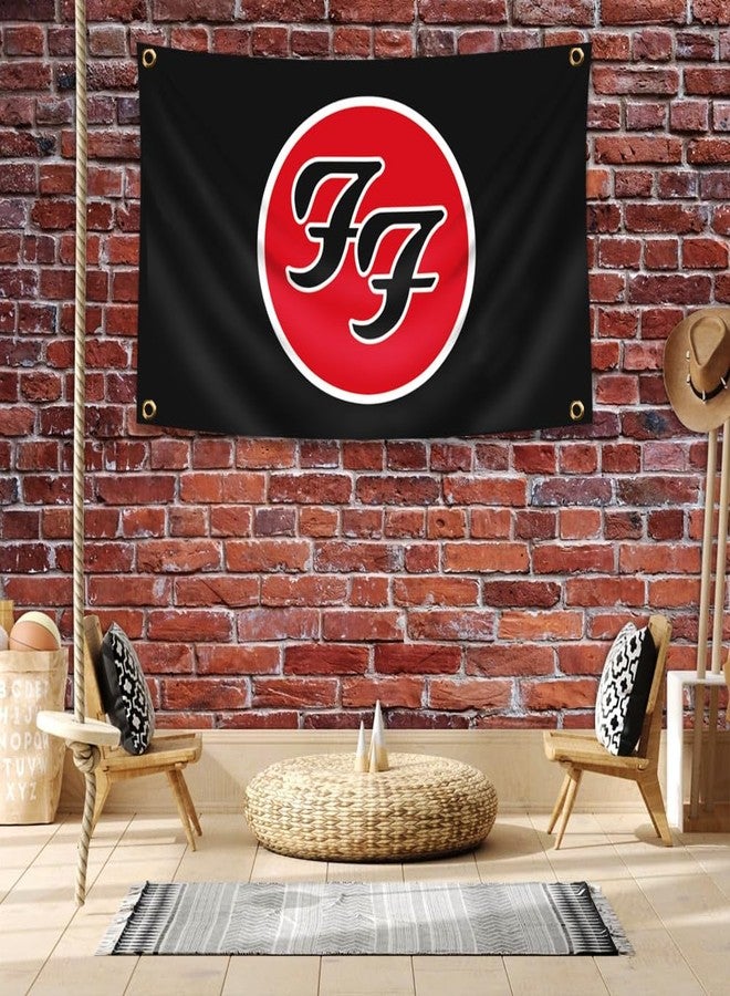 DecrPlus Flag Rock Music Band Banner 3x5ft (HD Printing, Durable 150D Polyester) Garage Man Cave Tapestry - Image 3
